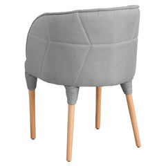 Chaise / Fauteuil Cielo Tissu Gris Clair