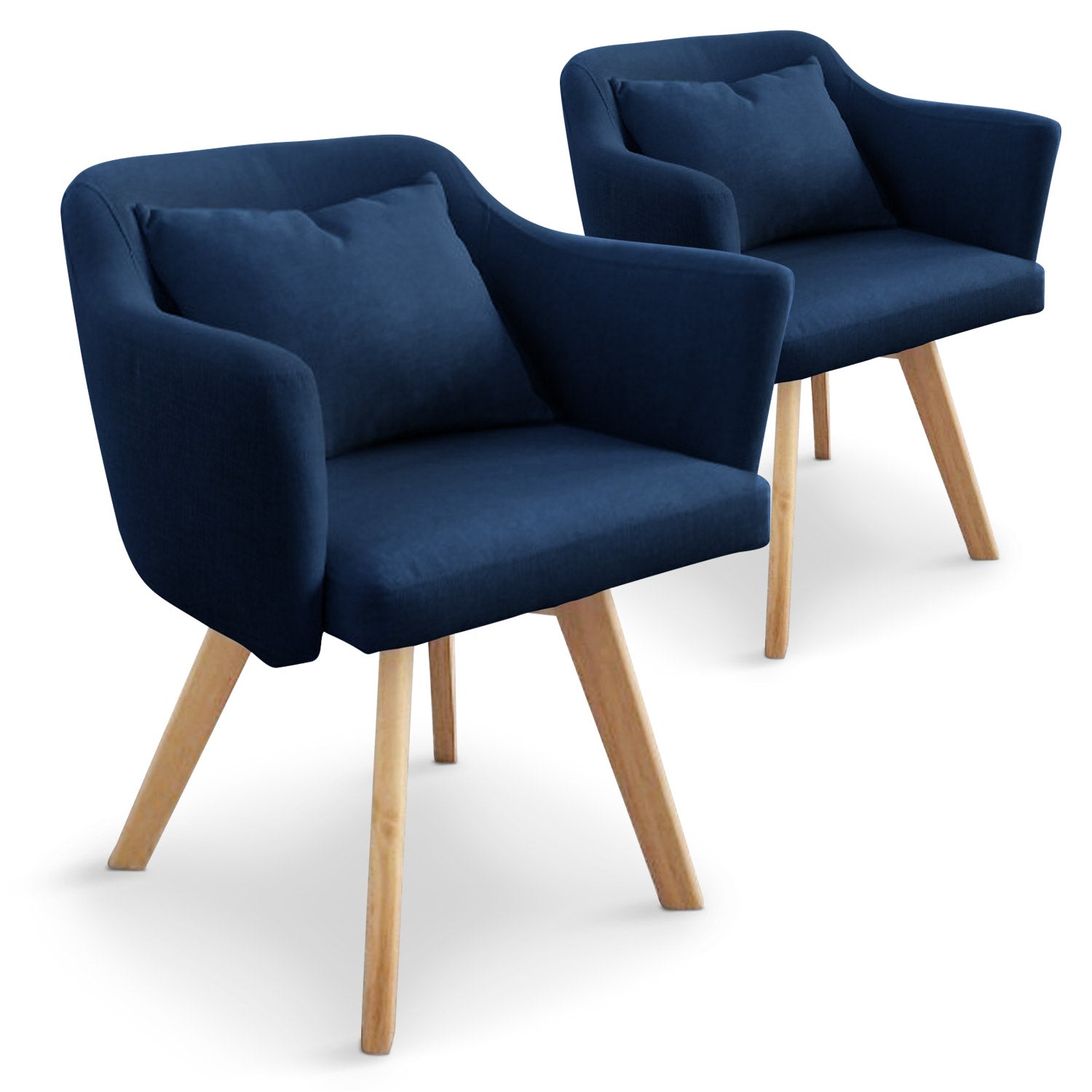 Chaise / Fauteuil scandinave Dantes Tissu Taupe