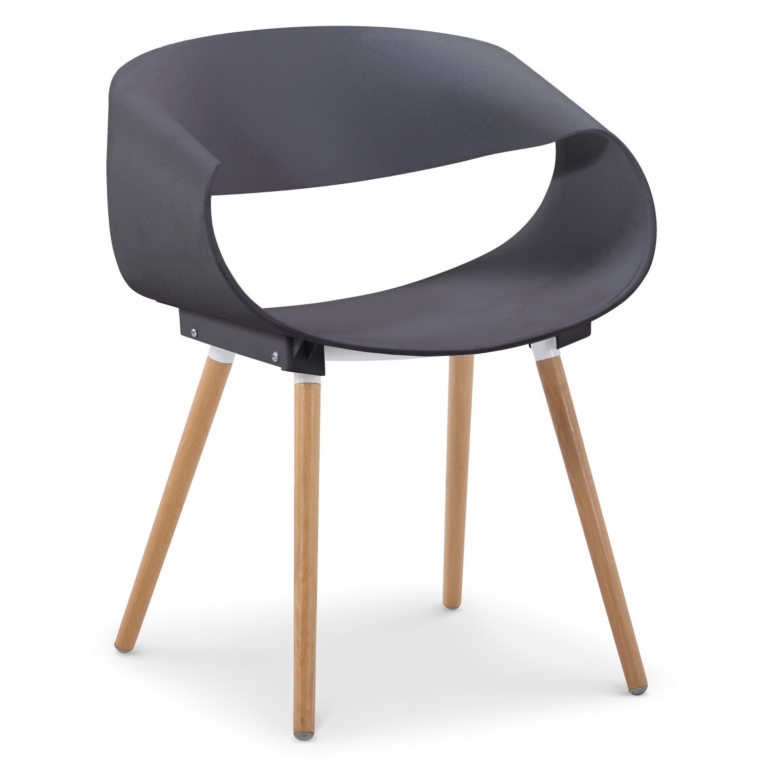 Lot de 2 chaises scandinaves design Zenata Gris