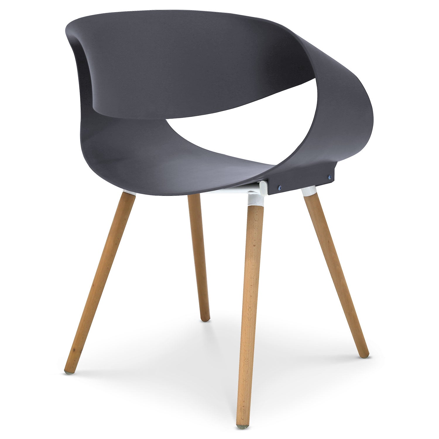 Lot de 2 chaises scandinaves design Zenata Gris