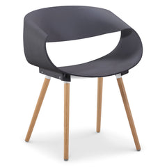 Lot de 2 chaises scandinaves design Zenata Gris