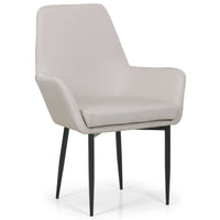 Fauteuil en tissu beige