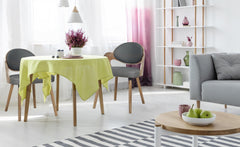Lot de 2 chaises scandinaves Estel Bois Vintage et simili Gris