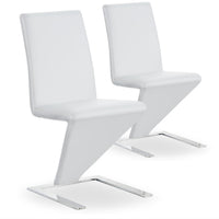 Ensemble de 2 chaises Flash blanches