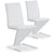 Ensemble de 2 chaises Flash blanches