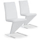 Ensemble de 2 chaises Flash blanches