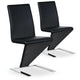 Ensemble de 2 chaises Flash de couleur noire