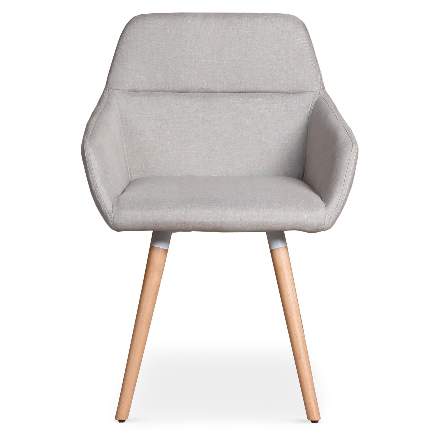 Chaise / Fauteuil scandinave Frida Tissu Beige