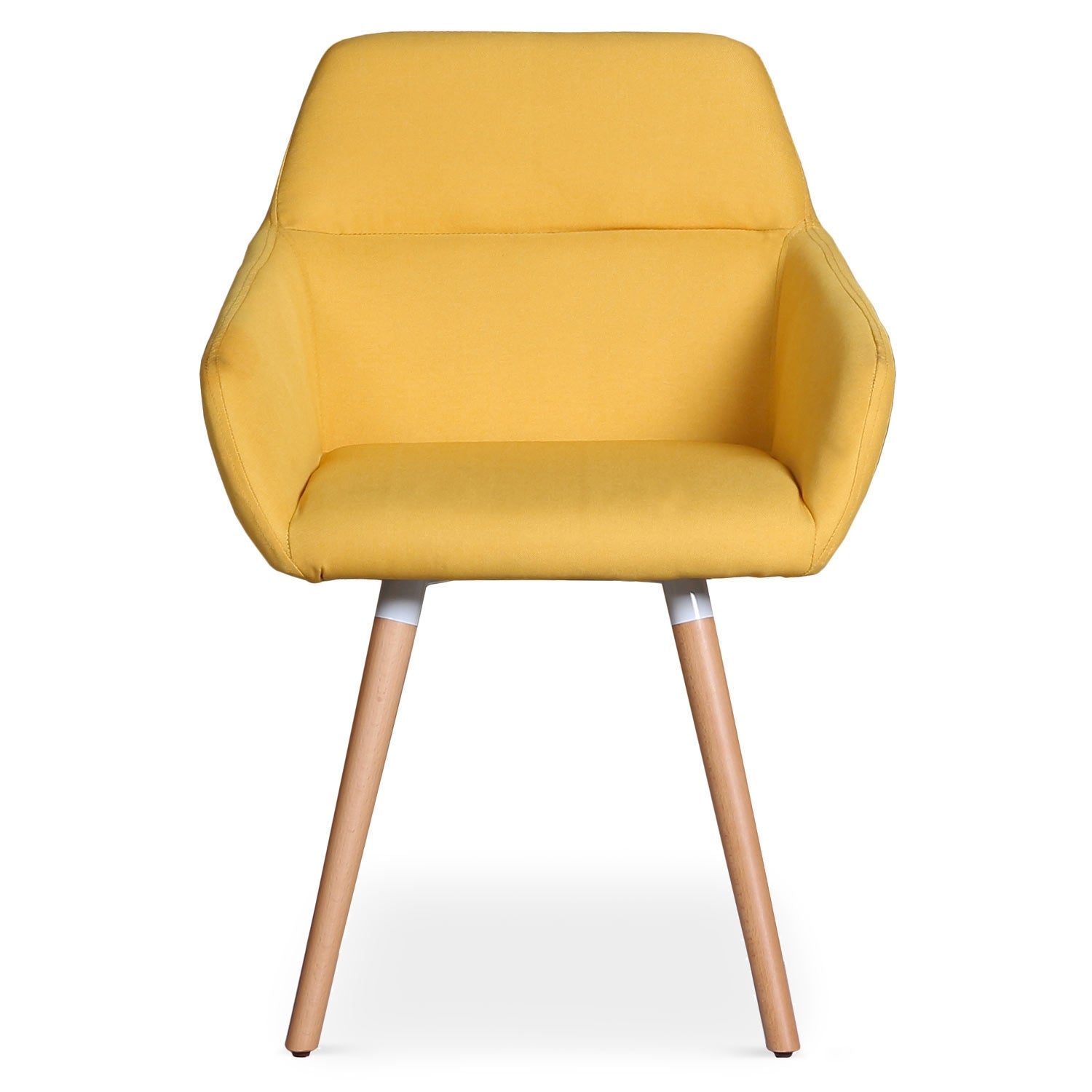 Chaise / Fauteuil scandinave Frida Tissu Jaune