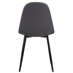 Lot de 4 chaises Gao Simili P.U. Gris
