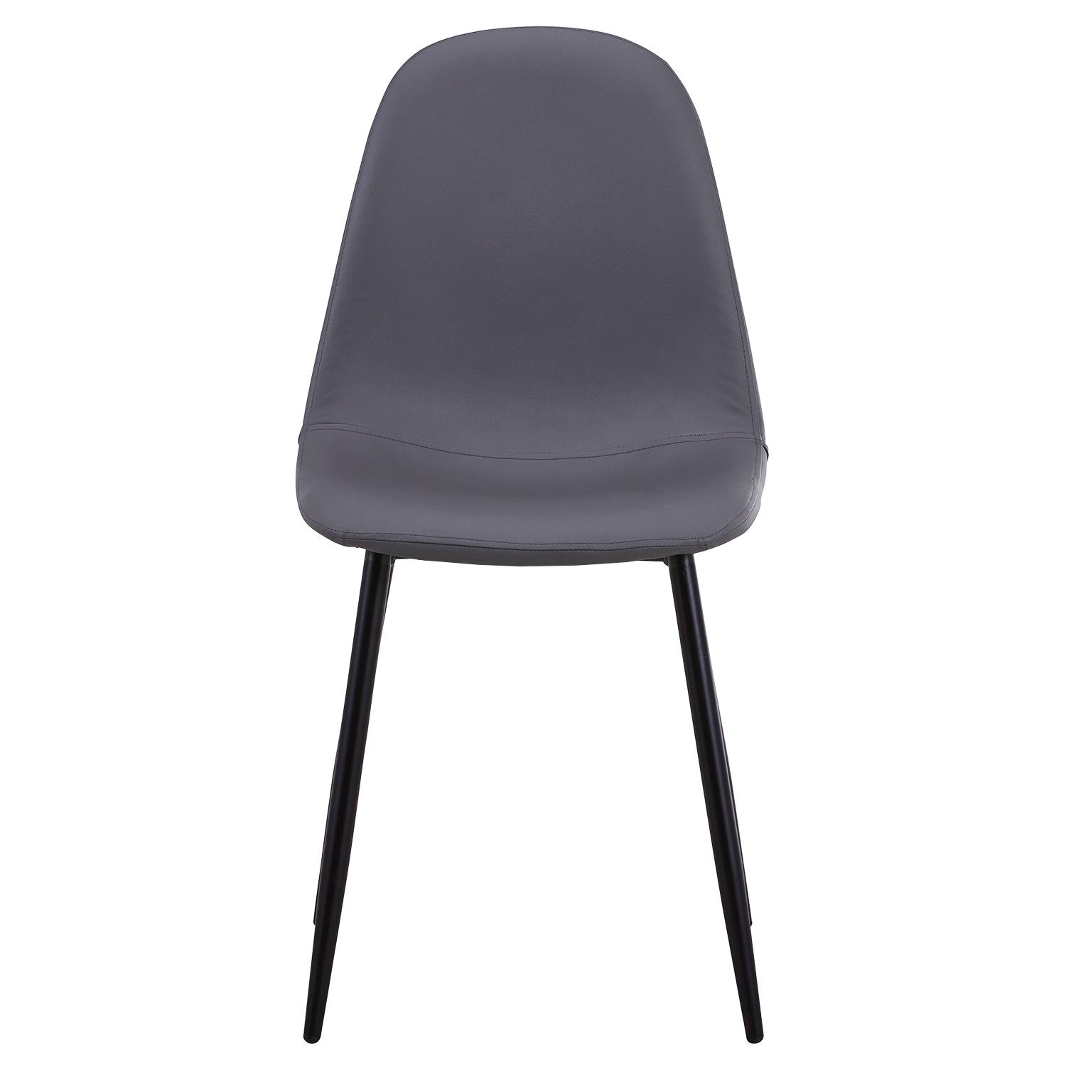 Lot de 4 chaises Gao Simili P.U. Gris