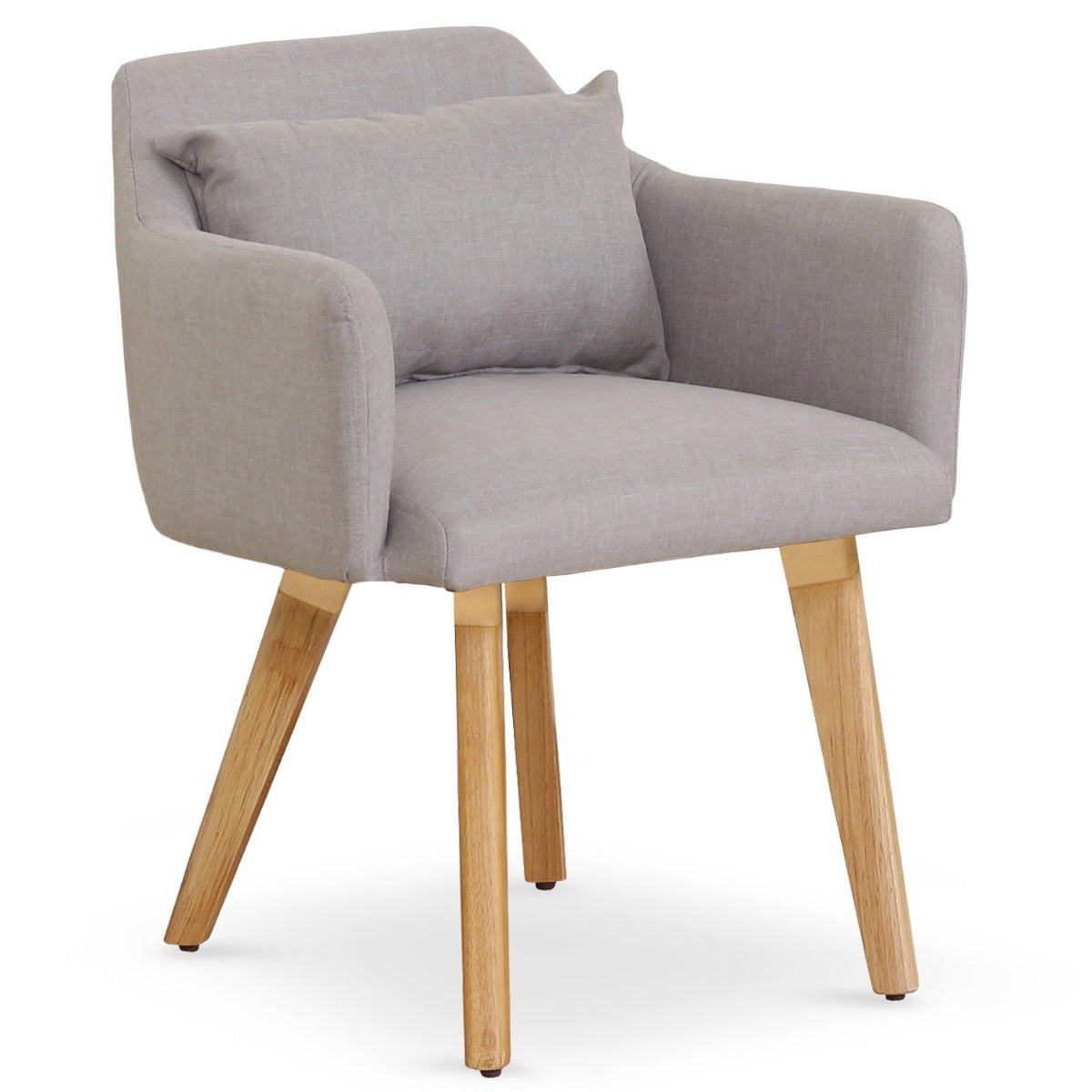 Lot de 2 fauteuils scandinaves Gybson Tissu Beige