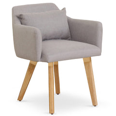 Lot de 2 fauteuils scandinaves Gybson Tissu Beige