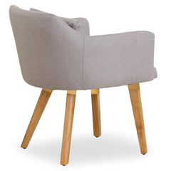 Lot de 2 fauteuils scandinaves Gybson Tissu Beige