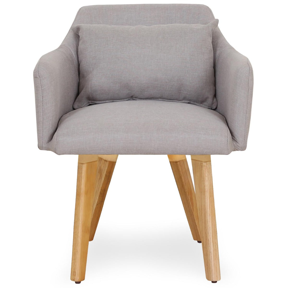Lot de 2 fauteuils scandinaves Gybson Tissu Beige