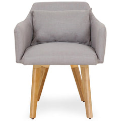 Lot de 2 fauteuils scandinaves Gybson Tissu Beige