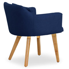 Fauteuil scandinave Gybson Tissu Bleu
