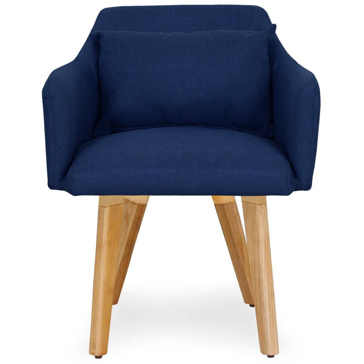 Lot de 2 fauteuils scandinaves Gybson Tissu Bleu