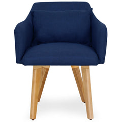 Lot de 2 fauteuils scandinaves Gybson Tissu Bleu