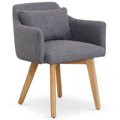 Chaise / Fauteuil scandinave Gybson Tissu Gris clair