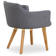 Chaise / Fauteuil scandinave Gybson Tissu Gris clair