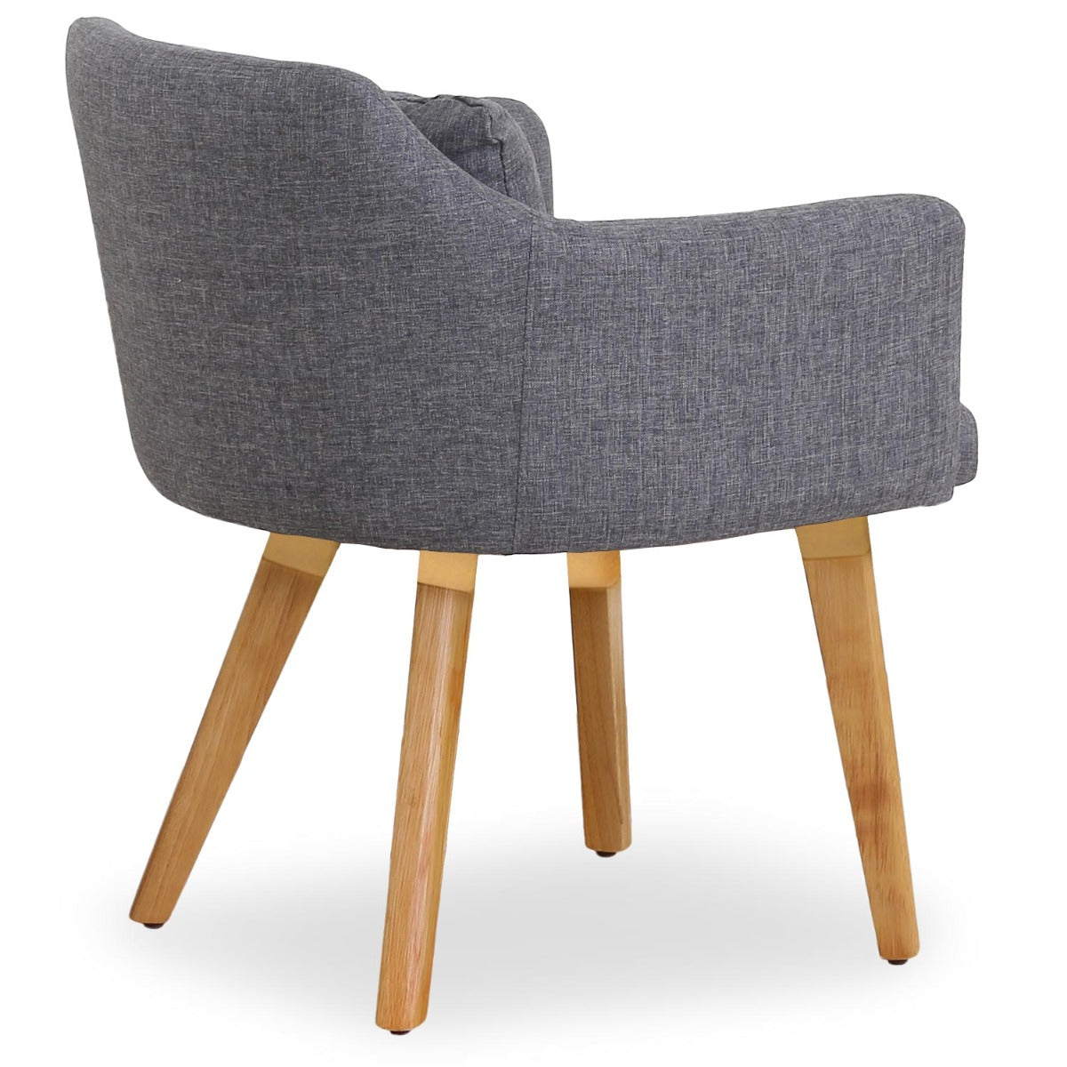 Lot de 2 fauteuils scandinaves Gybson Tissu Gris clair