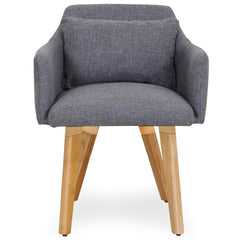 Chaise / Fauteuil scandinave Gybson Tissu Gris clair