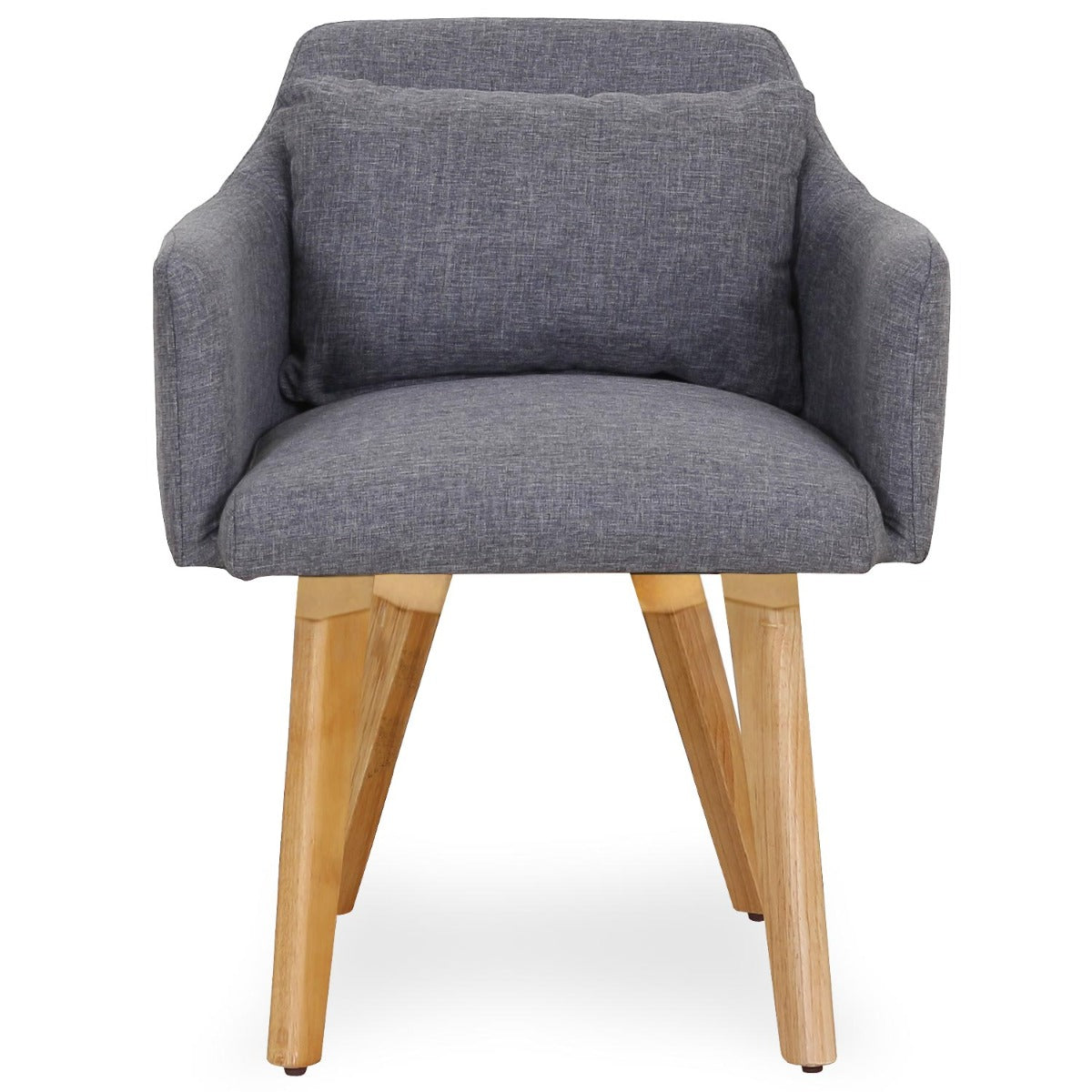 Lot de 2 fauteuils scandinaves Gybson Tissu Gris clair