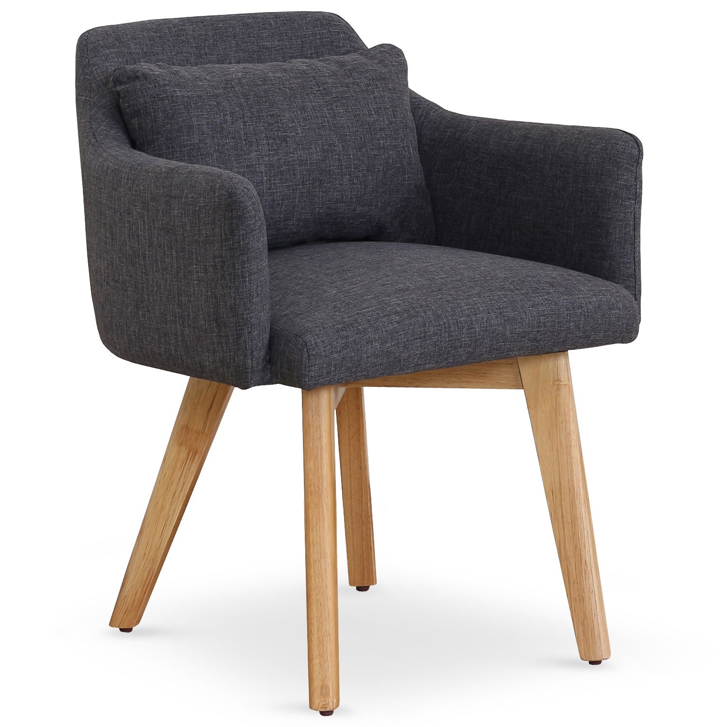 Chaise / Fauteuil scandinave Gybson Tissu Gris foncé