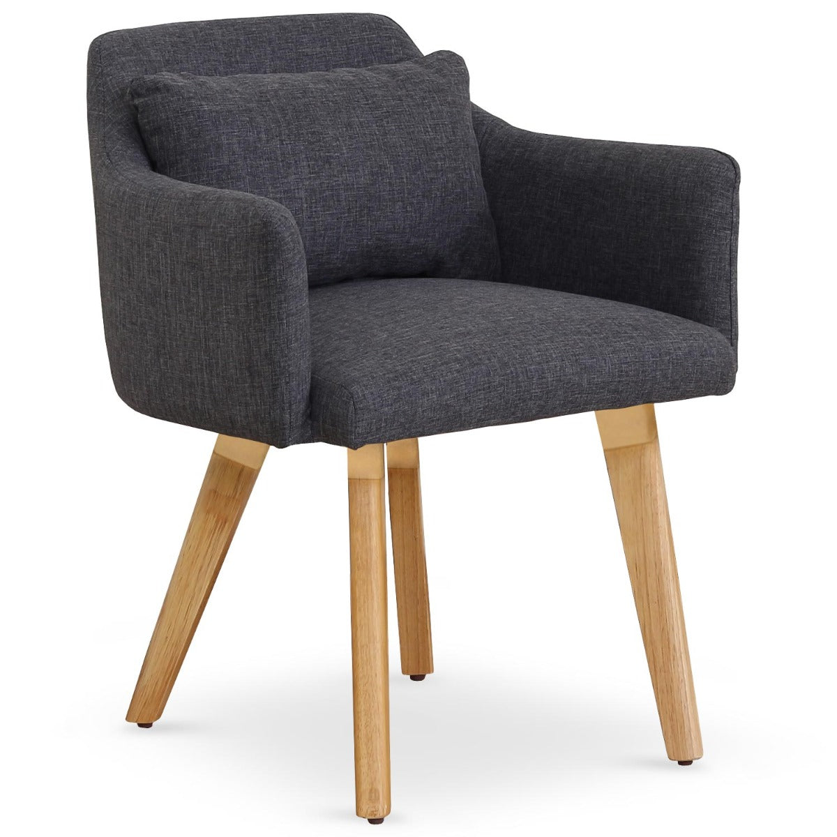 Chaise / Fauteuil scandinave Gybson Tissu Gris foncé