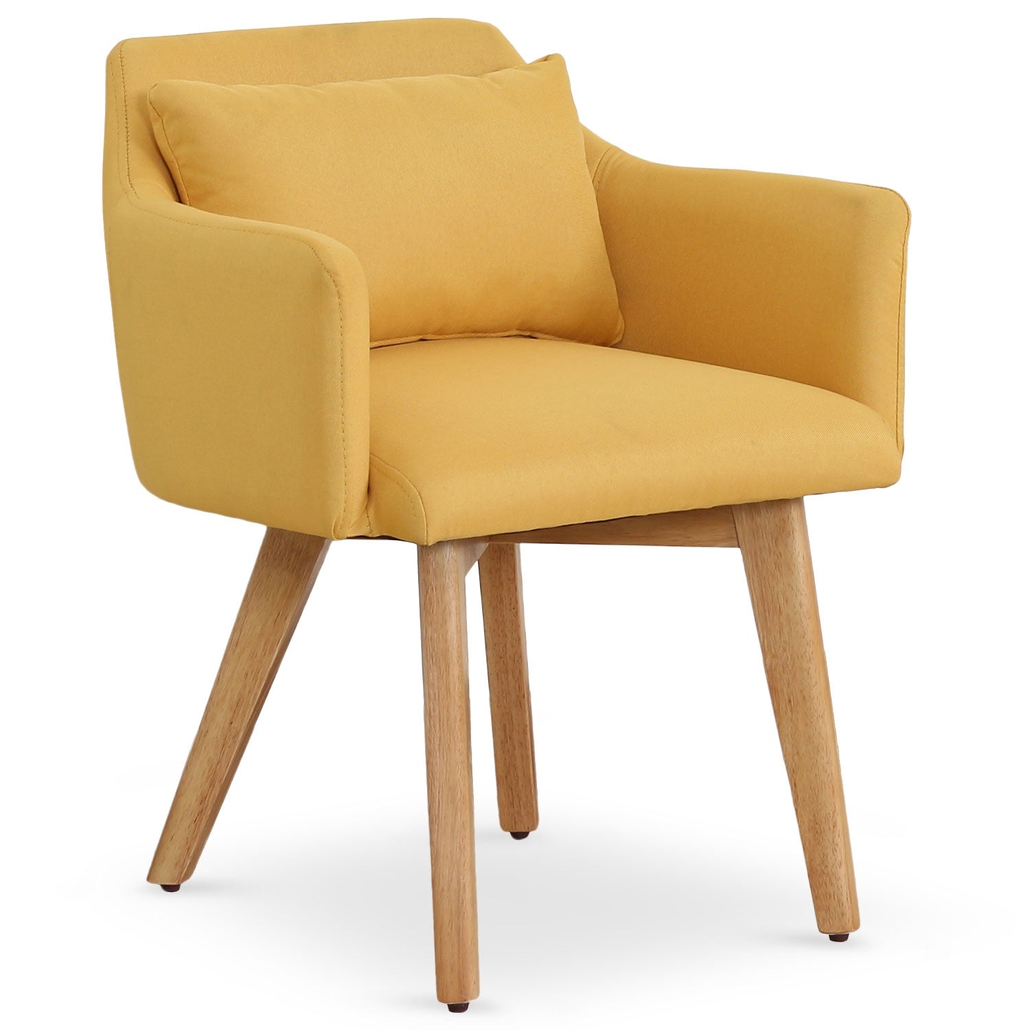 Chaise / Fauteuil scandinave Gybson Tissu Jaune