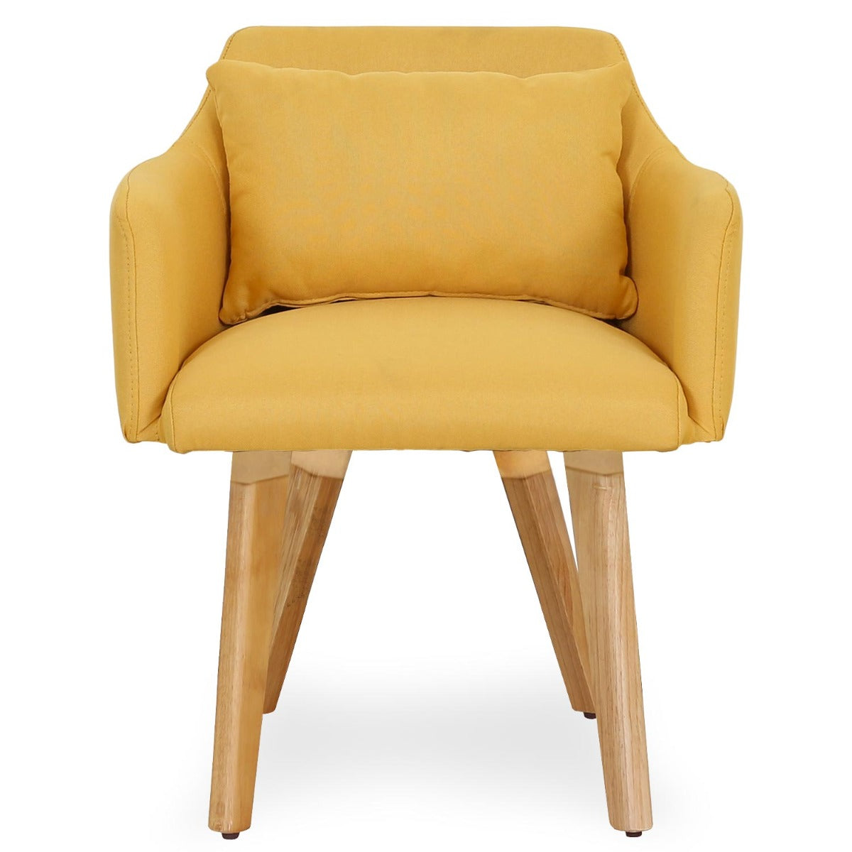 Chaise / Fauteuil scandinave Gybson Tissu Jaune