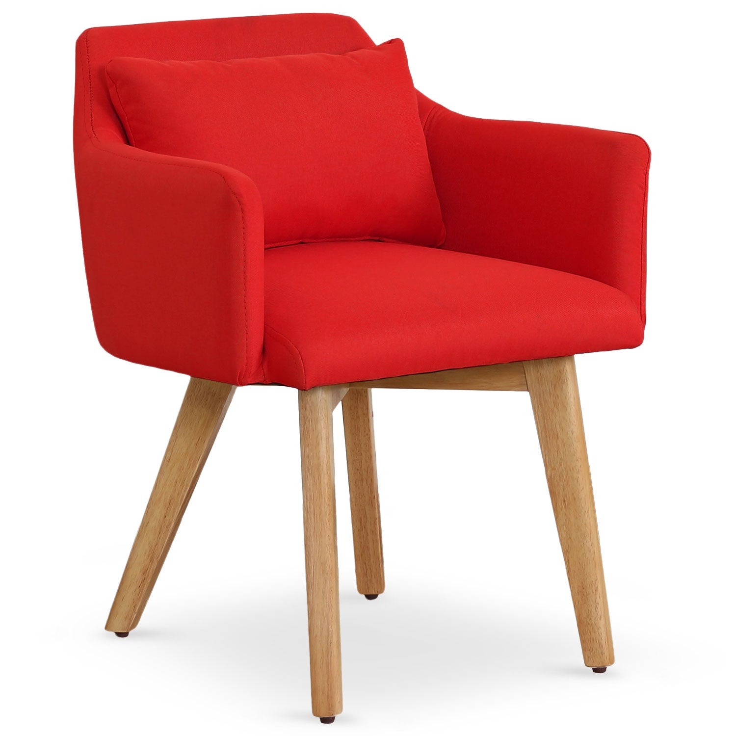 Chaise / Fauteuil scandinave Gybson Tissu Rouge