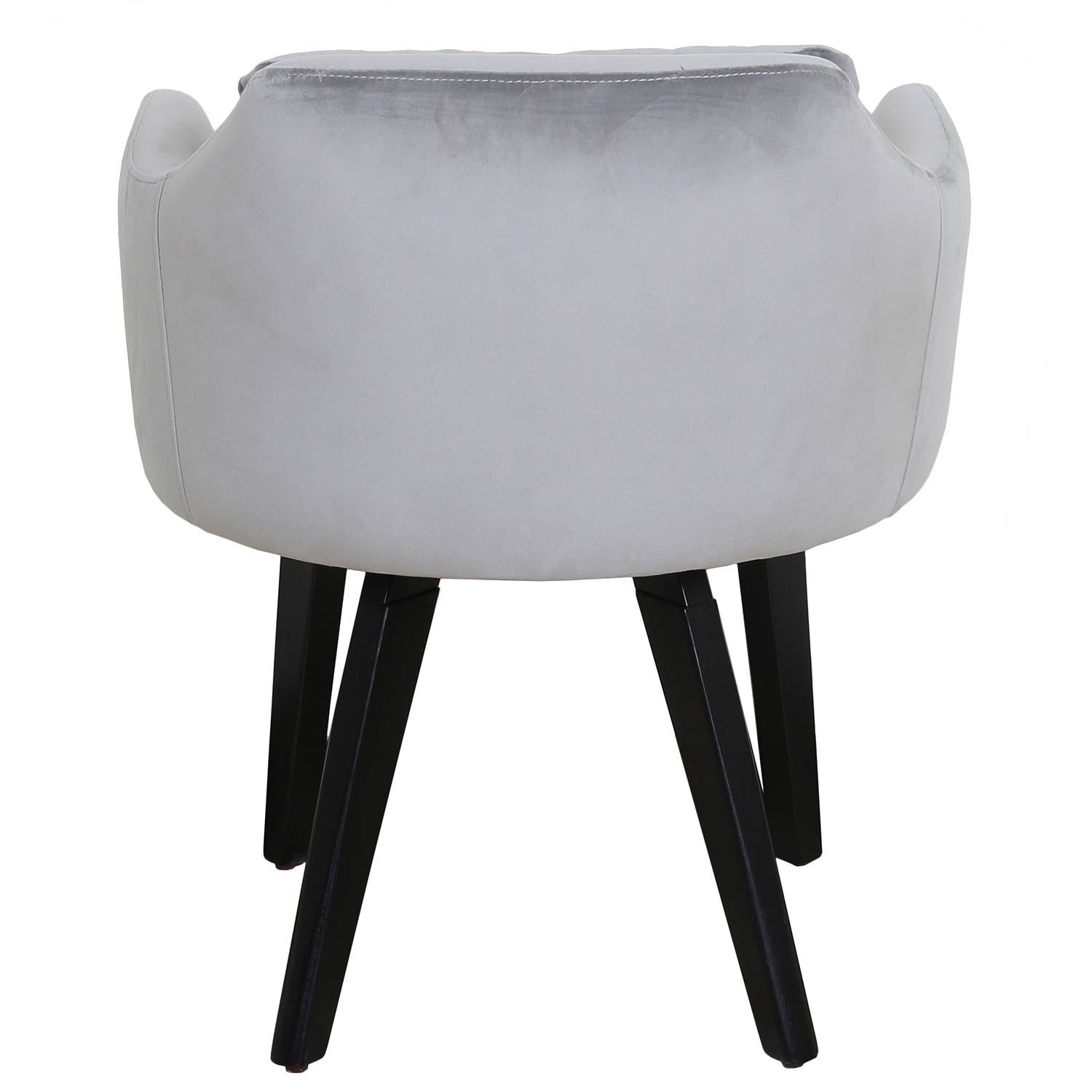 Fauteuil scandinave Gybson Velours Argent