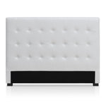 Tête de lit au capitonnage classique 160 cm blanc
