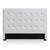Tête de lit au capitonnage classique 160 cm blanc