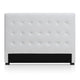 Tête de lit au capitonnage classique 160 cm blanc