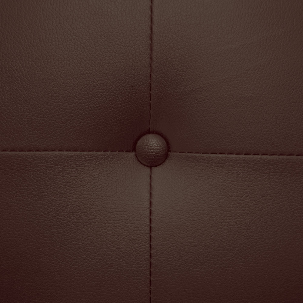 Tête de lit capitonnée pour lit au sommier de taille standard 180cm Luxor marron