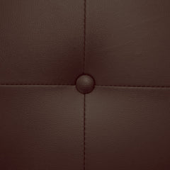 Tête de lit capitonnée pour lit au sommier de taille standard 180cm Luxor marron