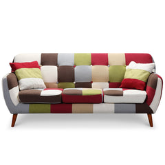 Canapé scandinave 3 places Bombay Multicolore