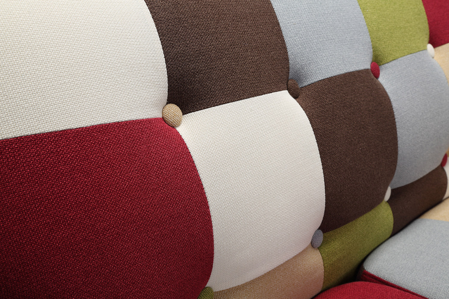 Canapé scandinave 3 places Bombay Multicolore