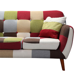 Canapé scandinave 3 places Bombay Multicolore