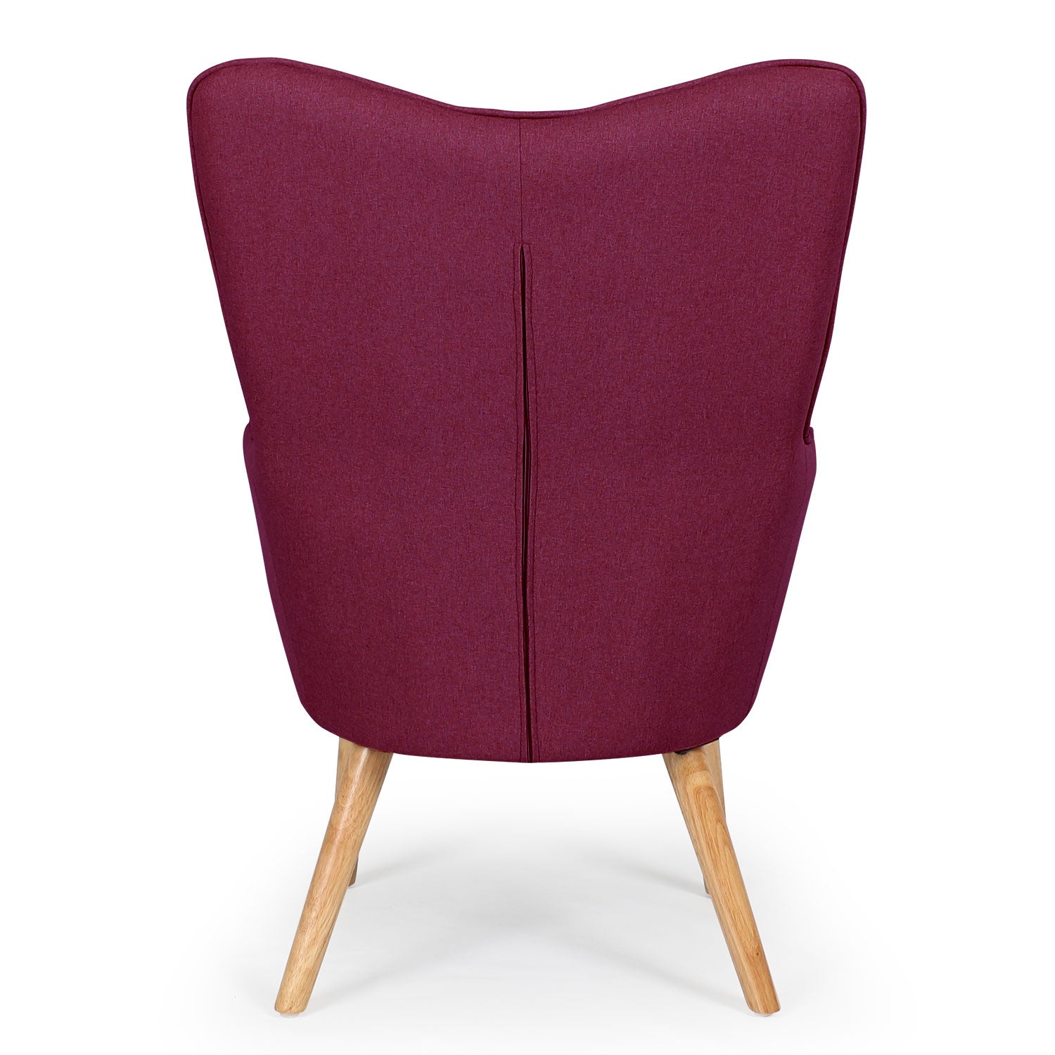 Fauteuil scandinave Klarys tissu Violet