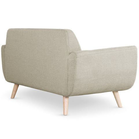 Canapé scandinave 2 places Danube Tissu Beige vue arrière