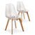 Lot de 2 chaises nordiques Larry en plexi transparent