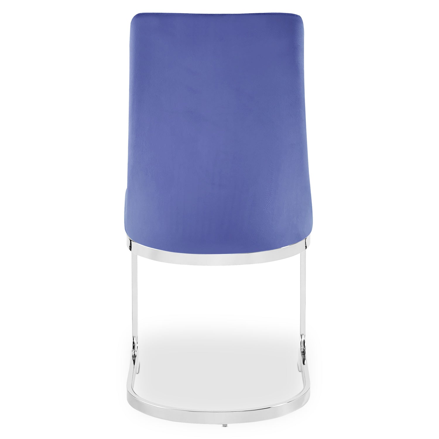 Lot de 2 chaises design Mistigri Velours Bleu