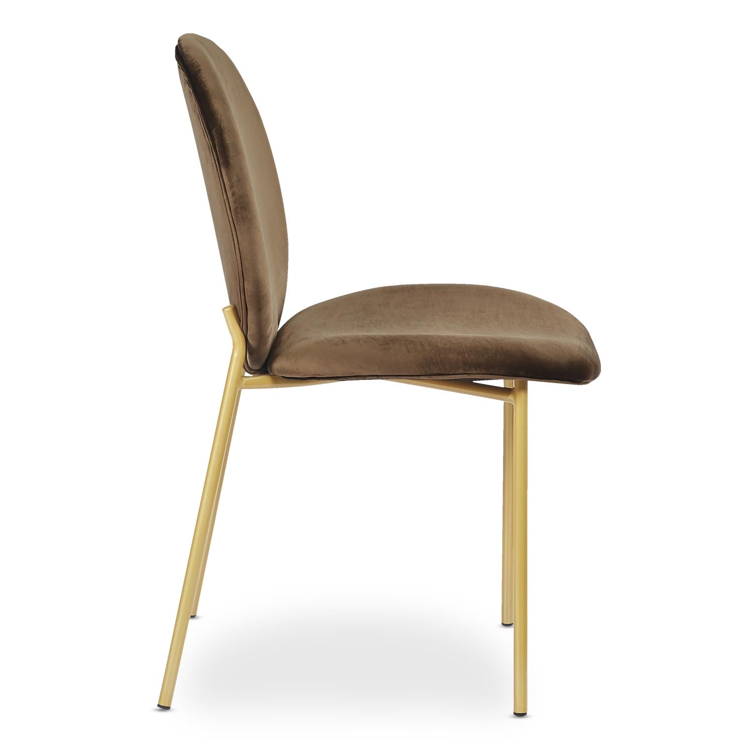 Lot de 2 chaises médaillon Irene Velours Camel