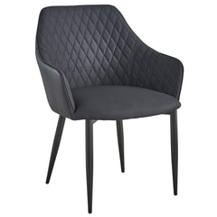 Lot de 2 Chaises/Fauteuils Louisa Noir
