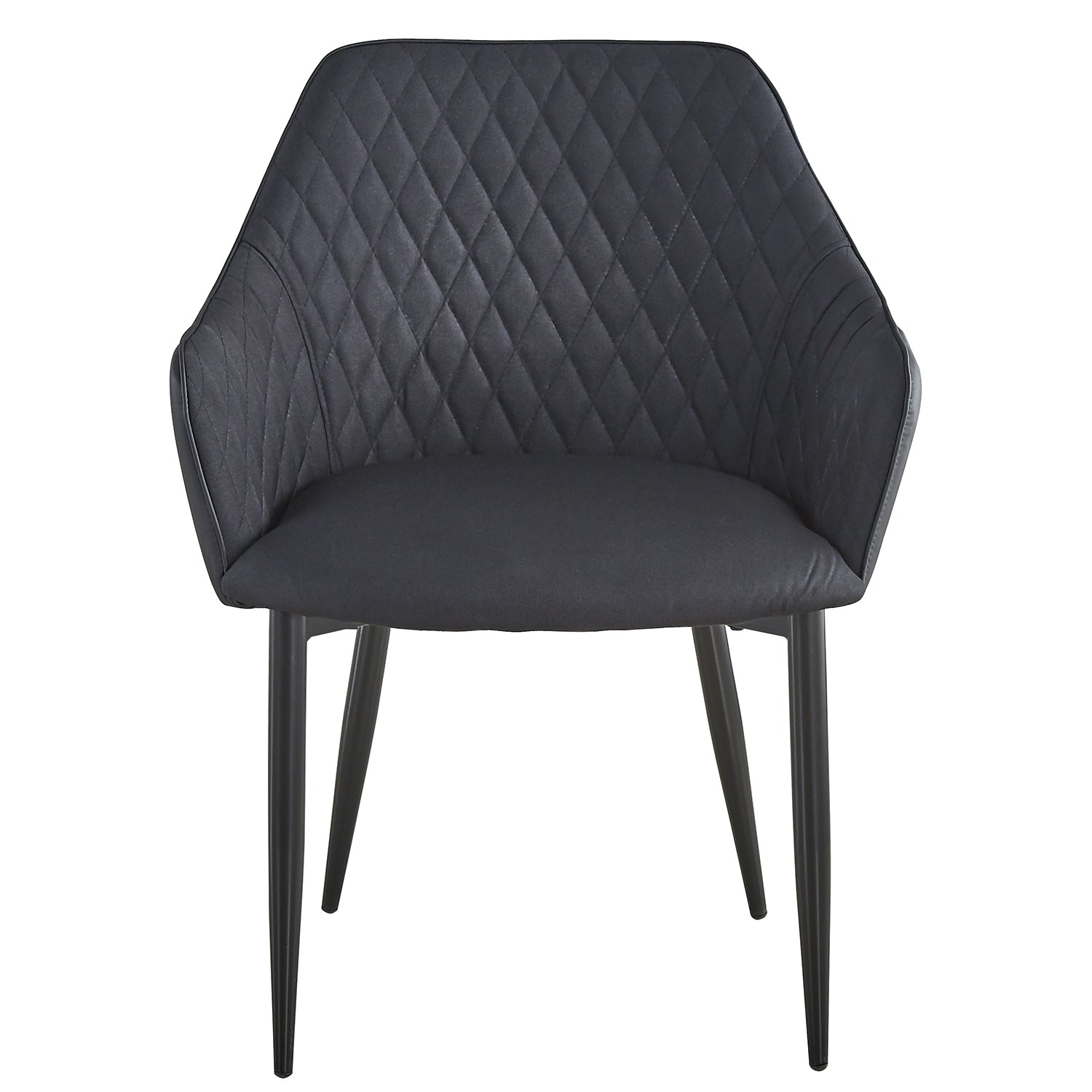 Lot de 2 Chaises/Fauteuils Louisa Noir