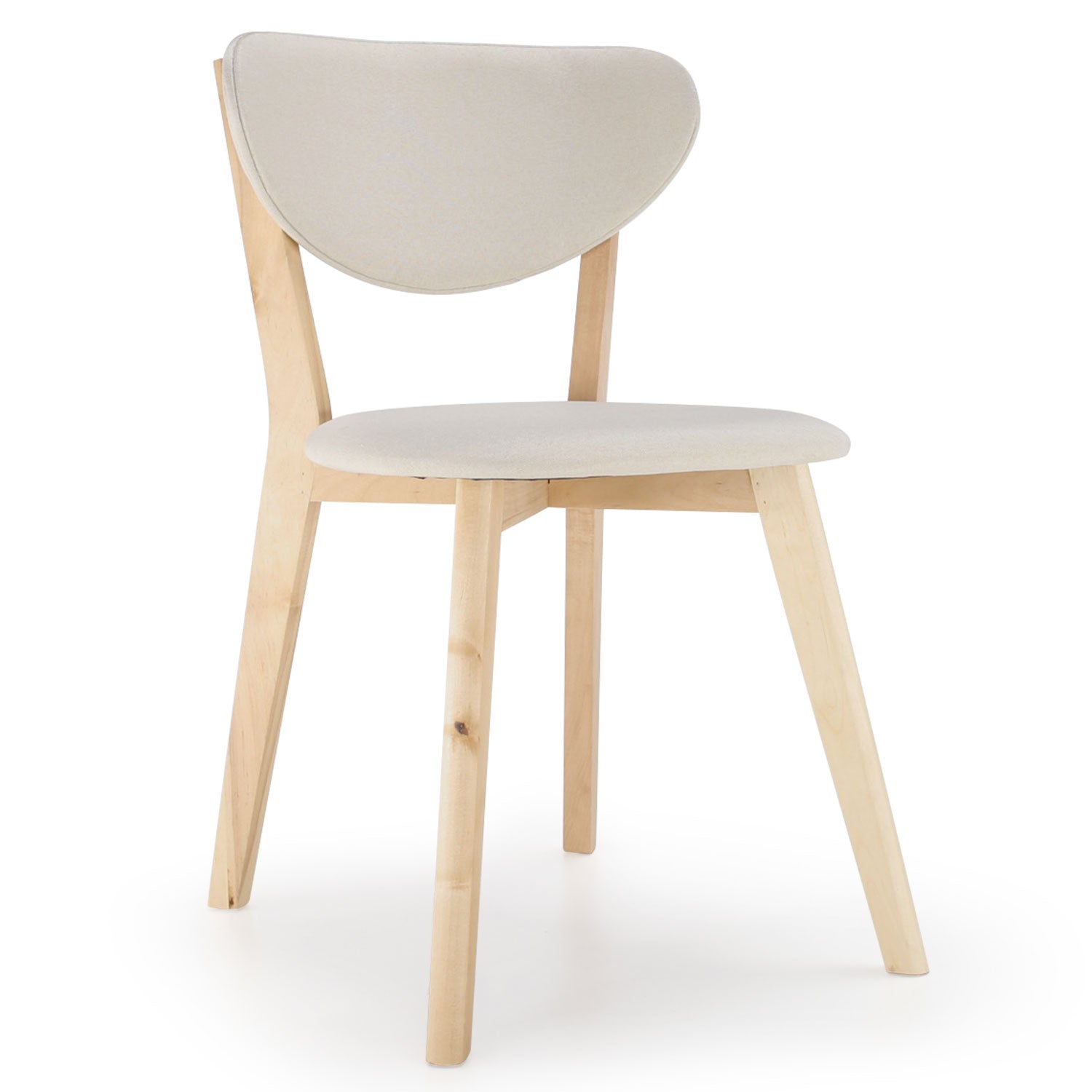 Lot de 2 chaise style scandinave Canada Crème